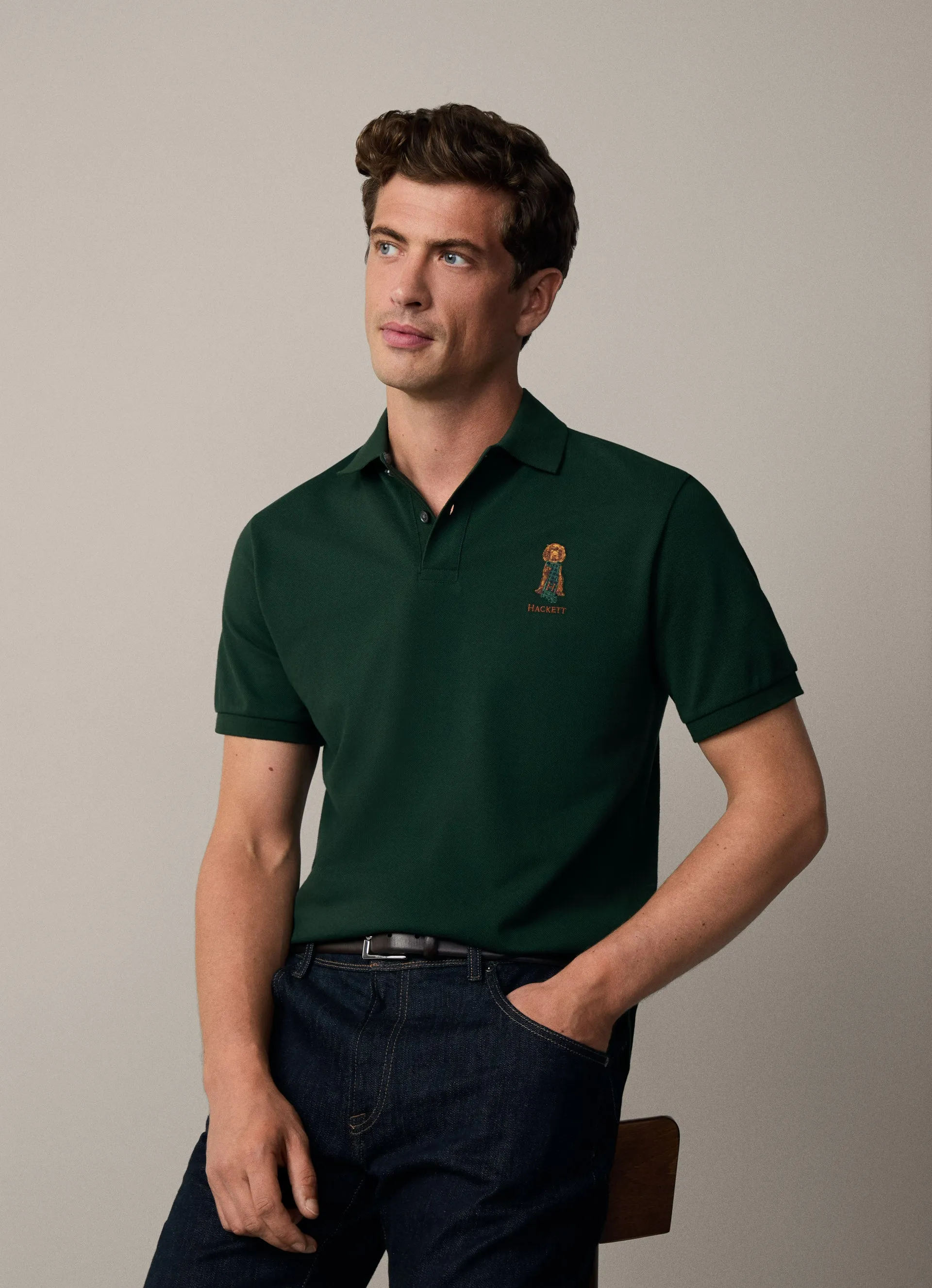 Heritage Harry Polo Forest Night Green