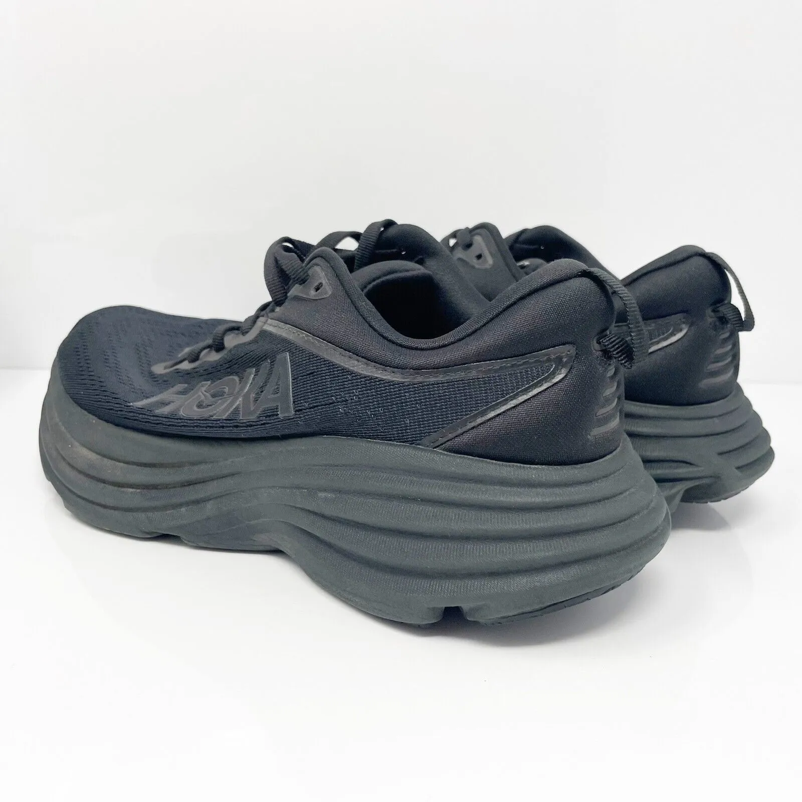 Hoka One One Womens Bondi 8 1127954 BBLC Black Running Shoes Sneakers Size 7.5 D