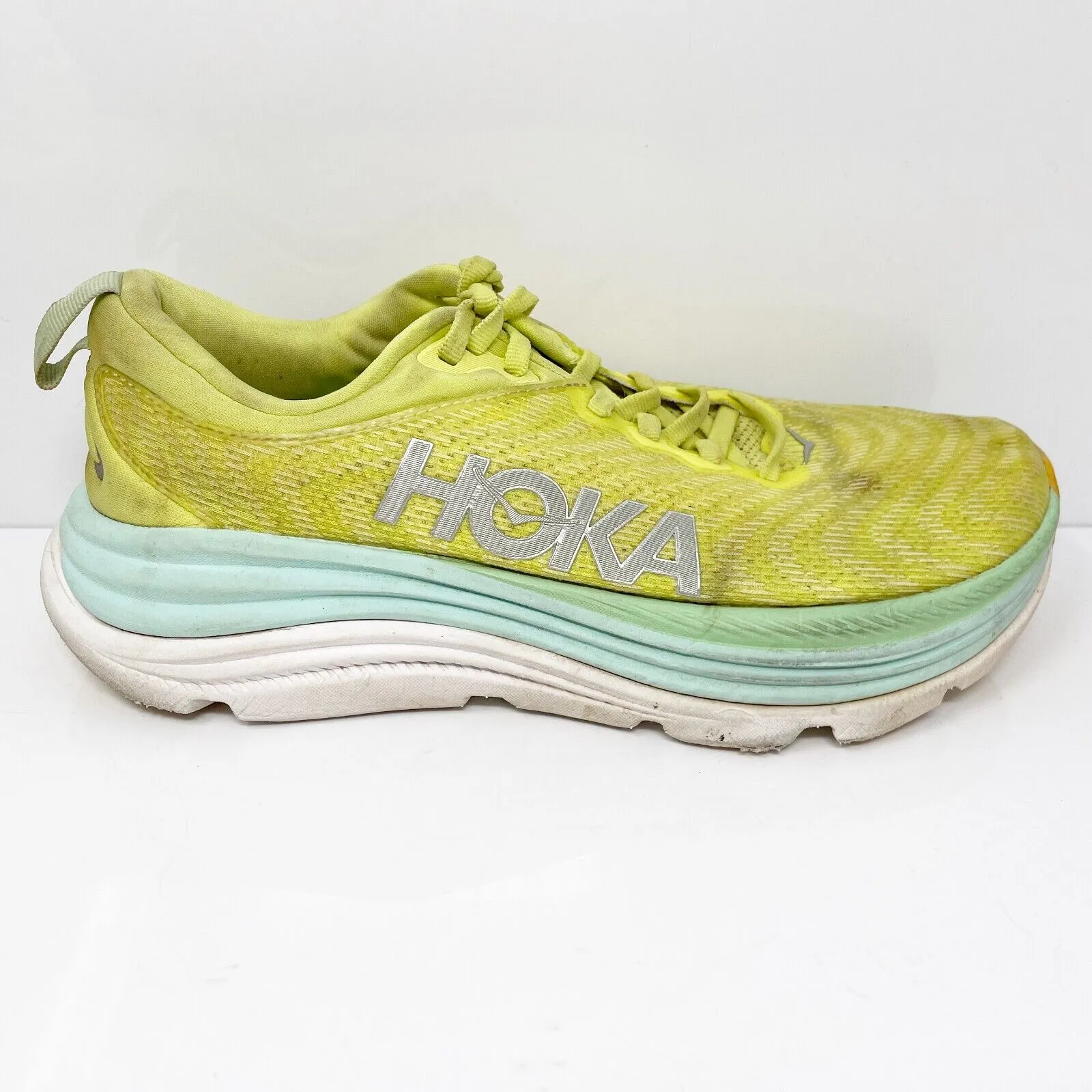 Hoka One One Womens Gaviota 5 1134235 CGSO Yellow Running Shoes Sneakers 7.5 B