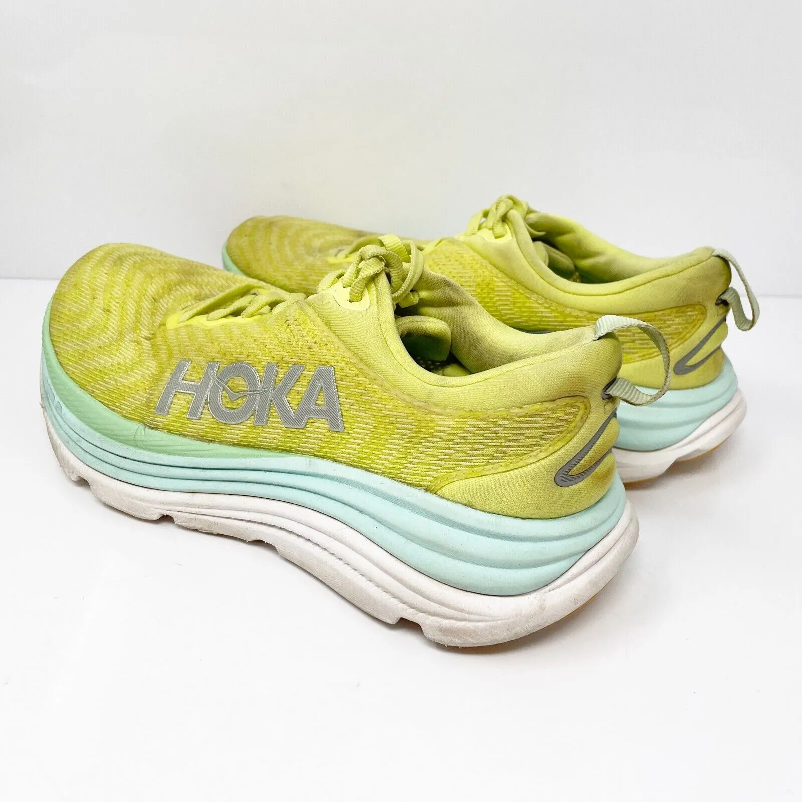 Hoka One One Womens Gaviota 5 1134235 CGSO Yellow Running Shoes Sneakers 7.5 B