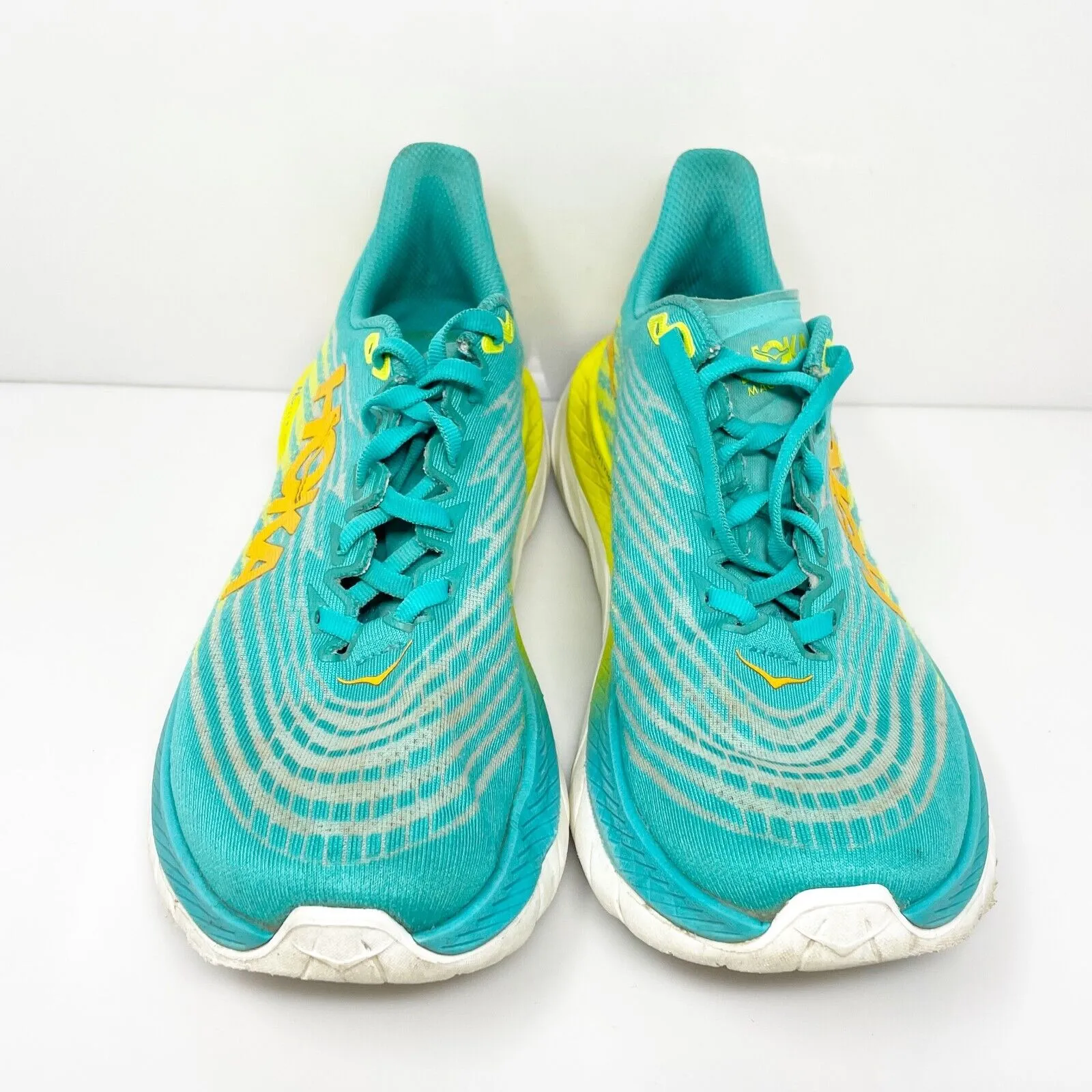 Hoka One One Womens Mach 5 1127894 CEPR Blue Running Shoes Sneakers Size 8.5 B