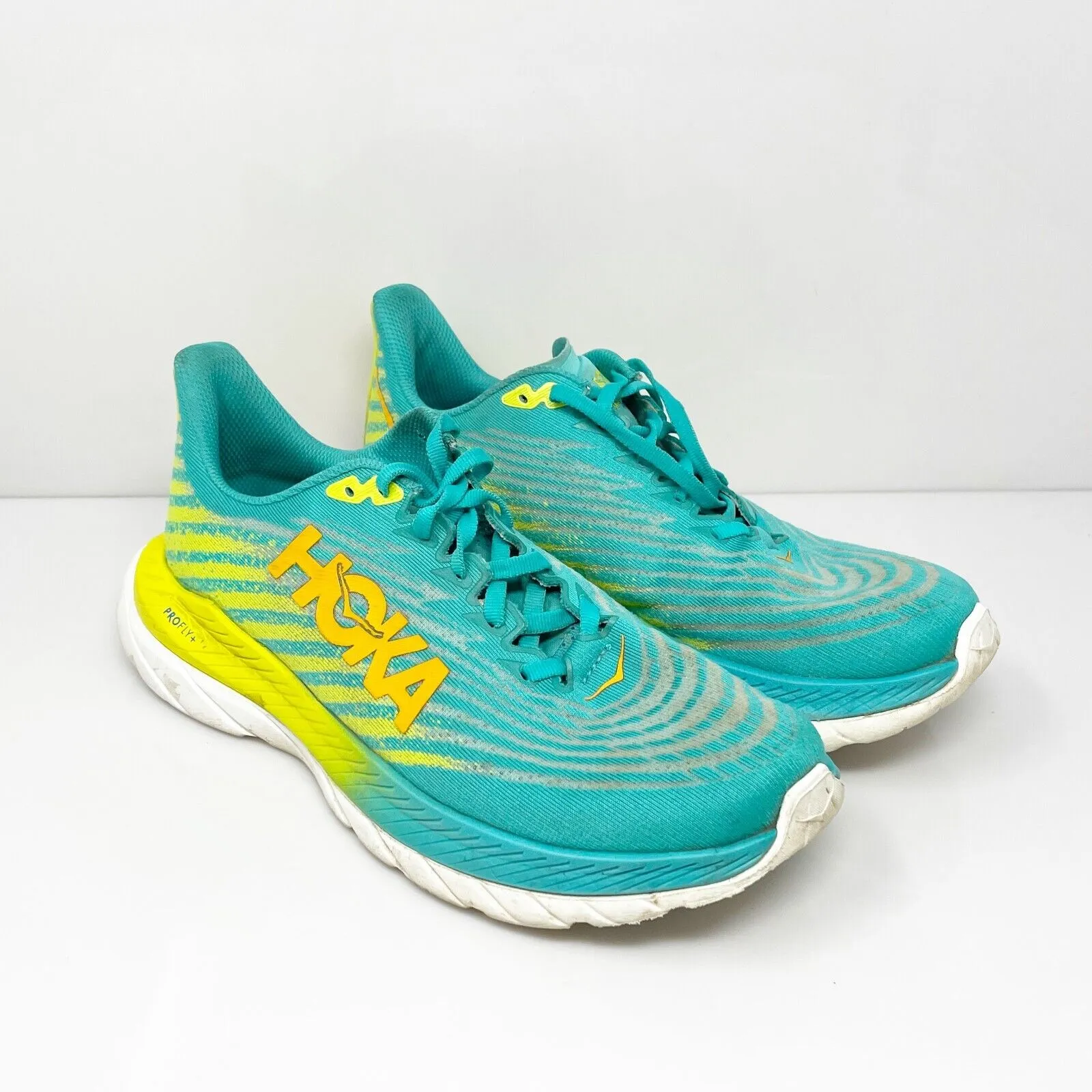 Hoka One One Womens Mach 5 1127894 CEPR Blue Running Shoes Sneakers Size 8.5 B