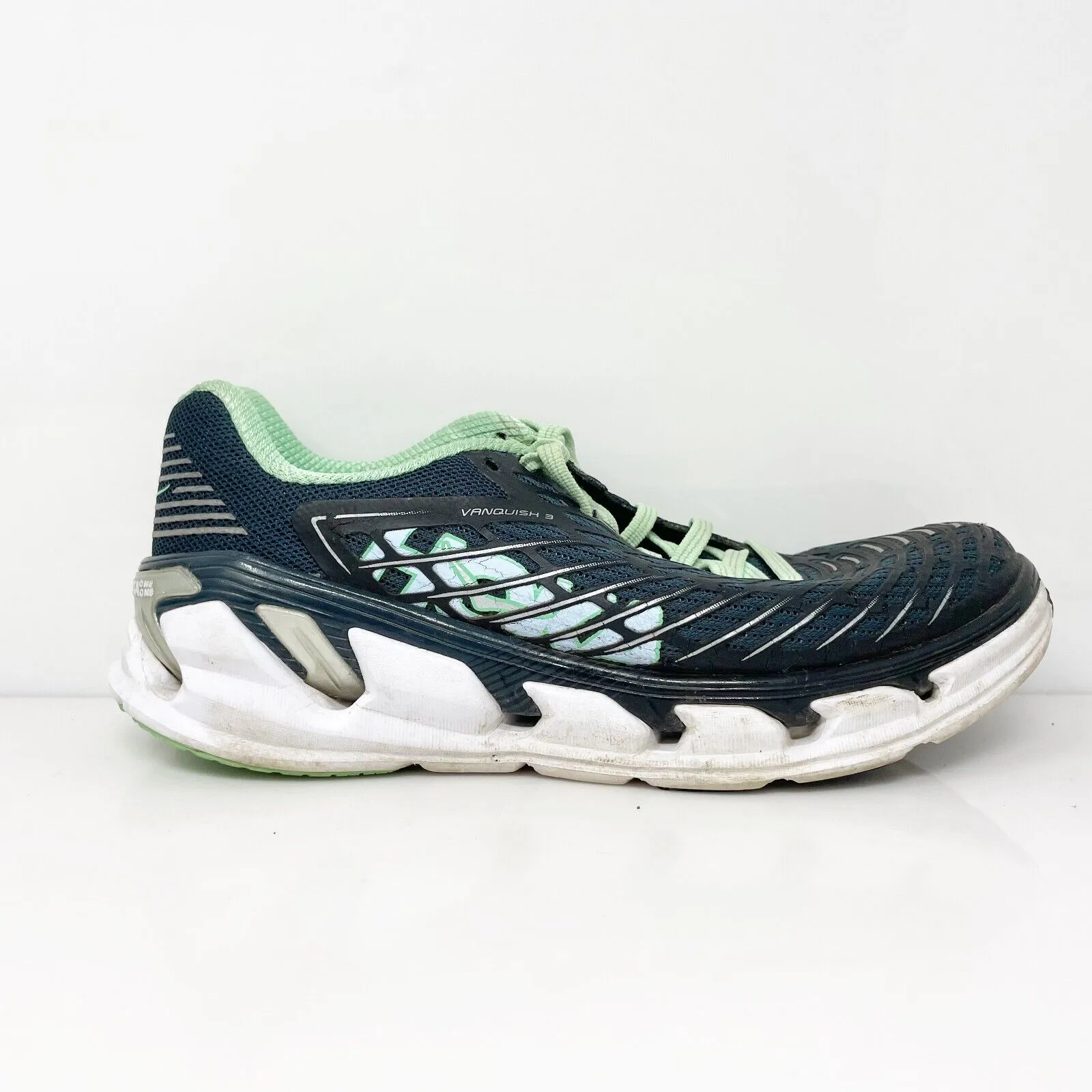 Hoka One One Womens Vanquish 3 1014792 MNSB Blue Running Shoes Sneakers Size 6.5