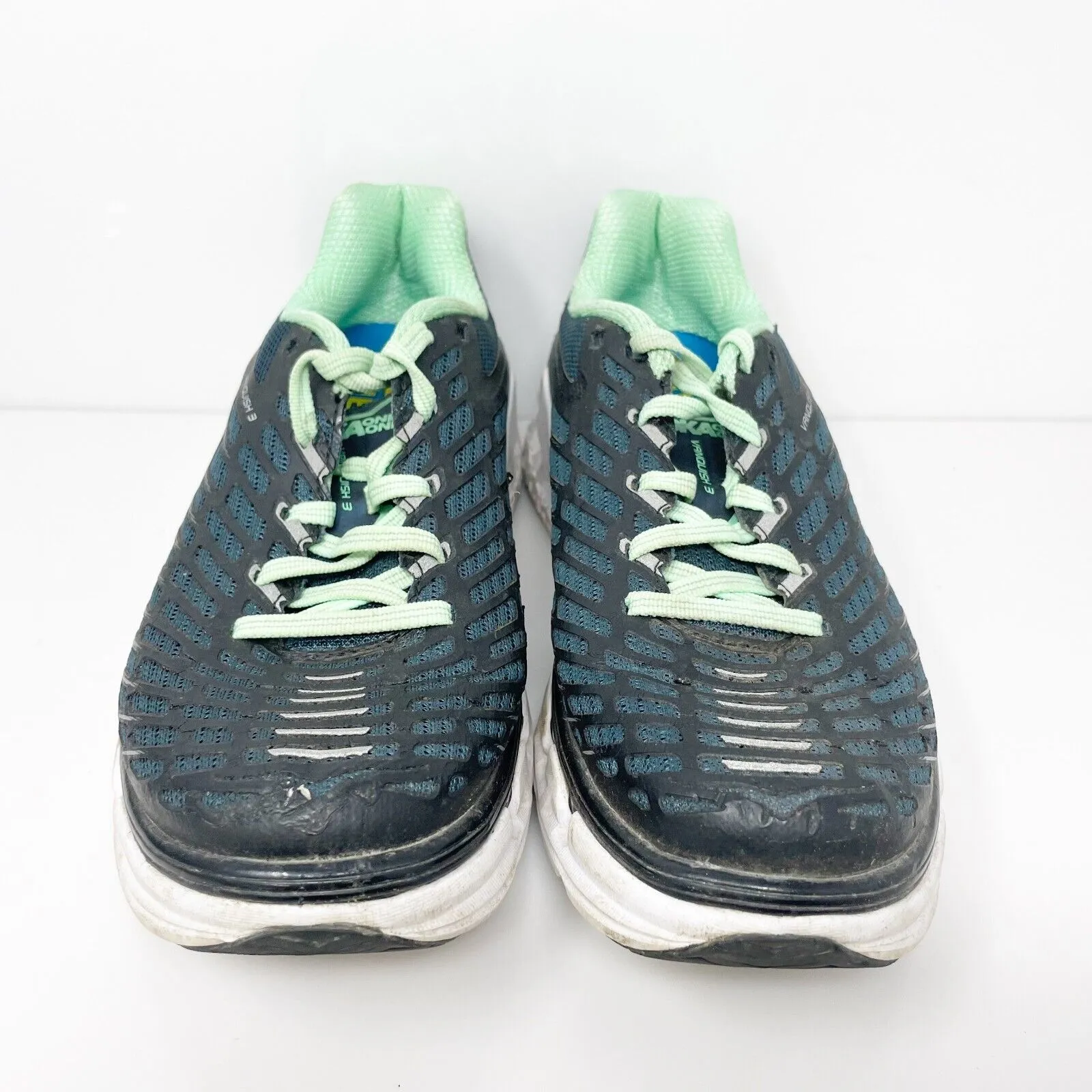 Hoka One One Womens Vanquish 3 1014792 MNSB Blue Running Shoes Sneakers Size 6.5