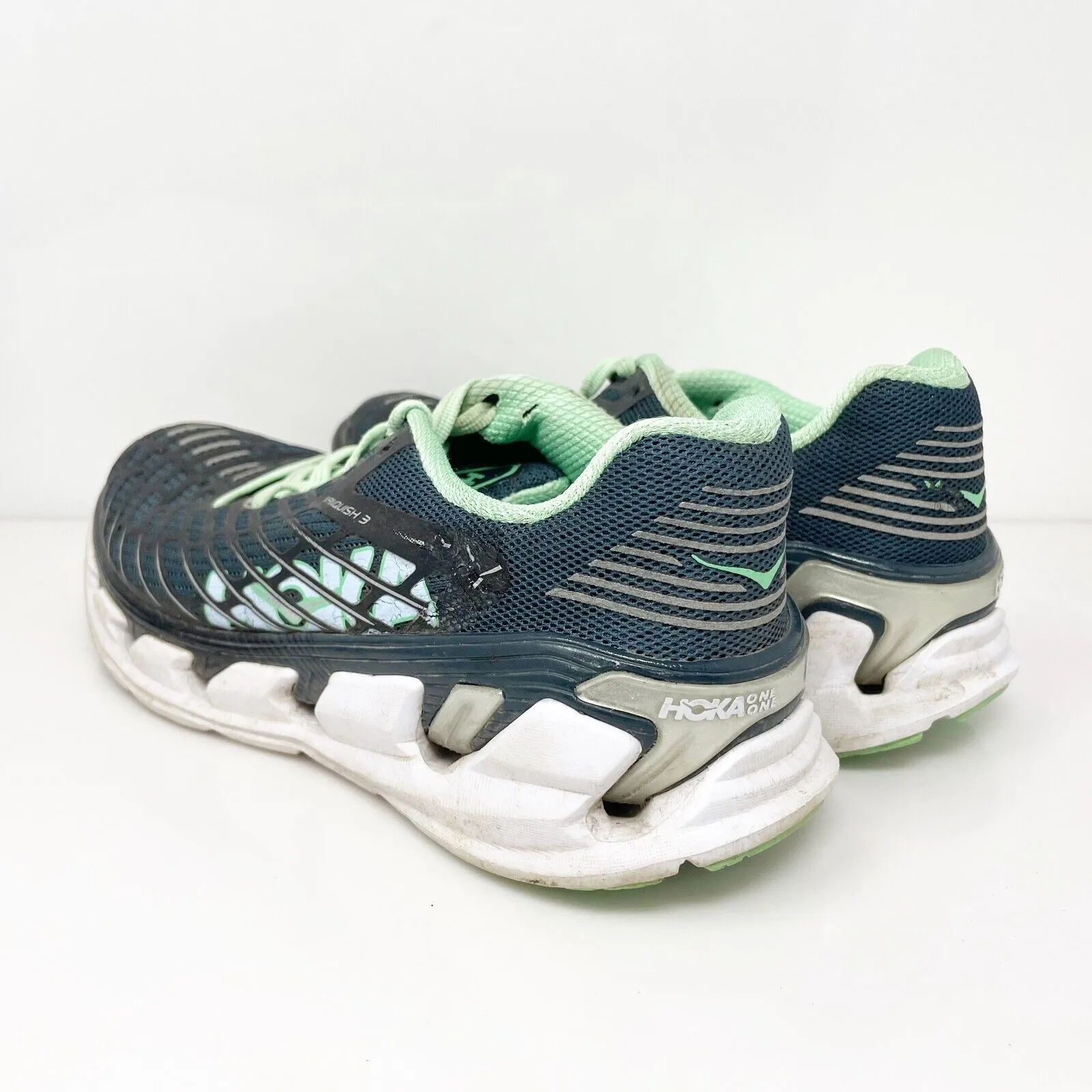 Hoka One One Womens Vanquish 3 1014792 MNSB Blue Running Shoes Sneakers Size 6.5