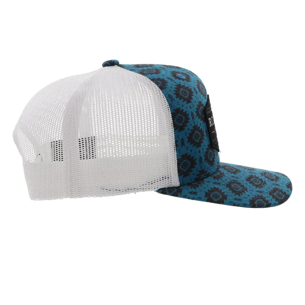 Hooey Roughy Blue White Hat