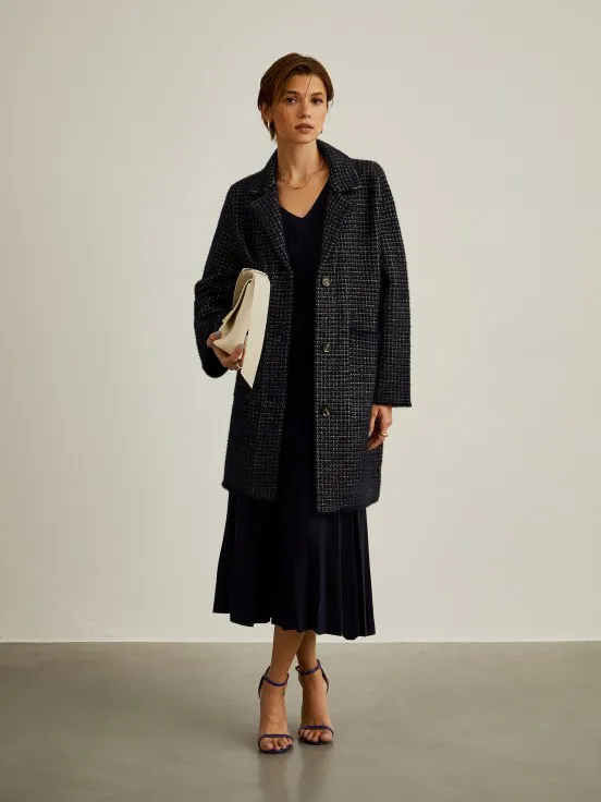 Houndstooth print overcoat - 1 result.