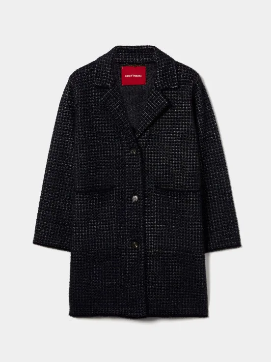 Houndstooth print overcoat - 1 result.