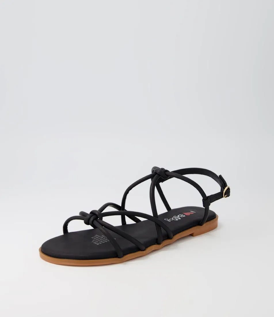 I LOVE BILLY Slindo Black Sandals