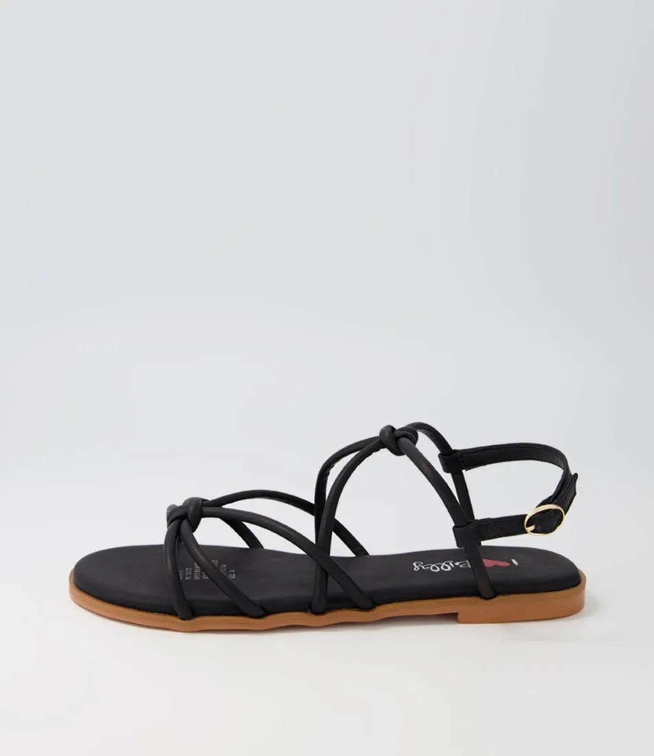 I LOVE BILLY Slindo Black Sandals