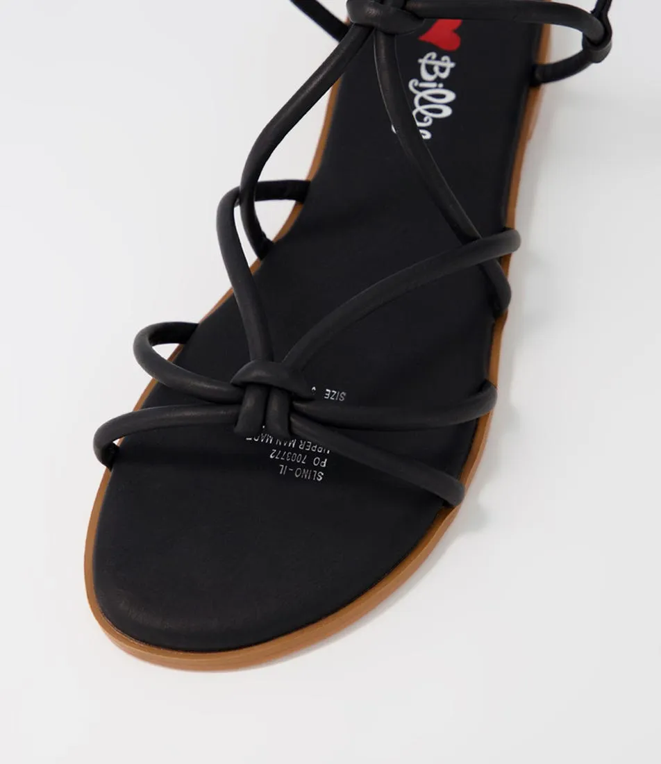 I LOVE BILLY Slindo Black Sandals