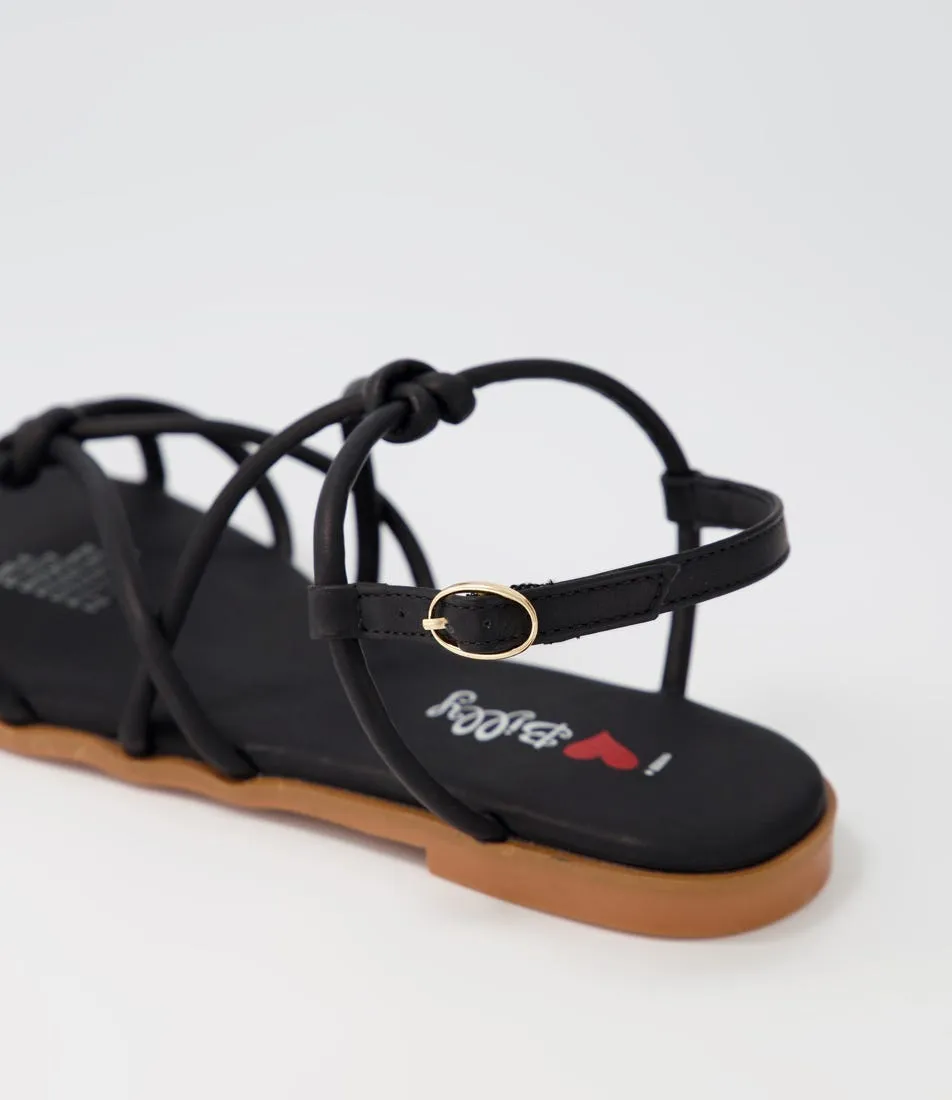 I LOVE BILLY Slindo Black Sandals