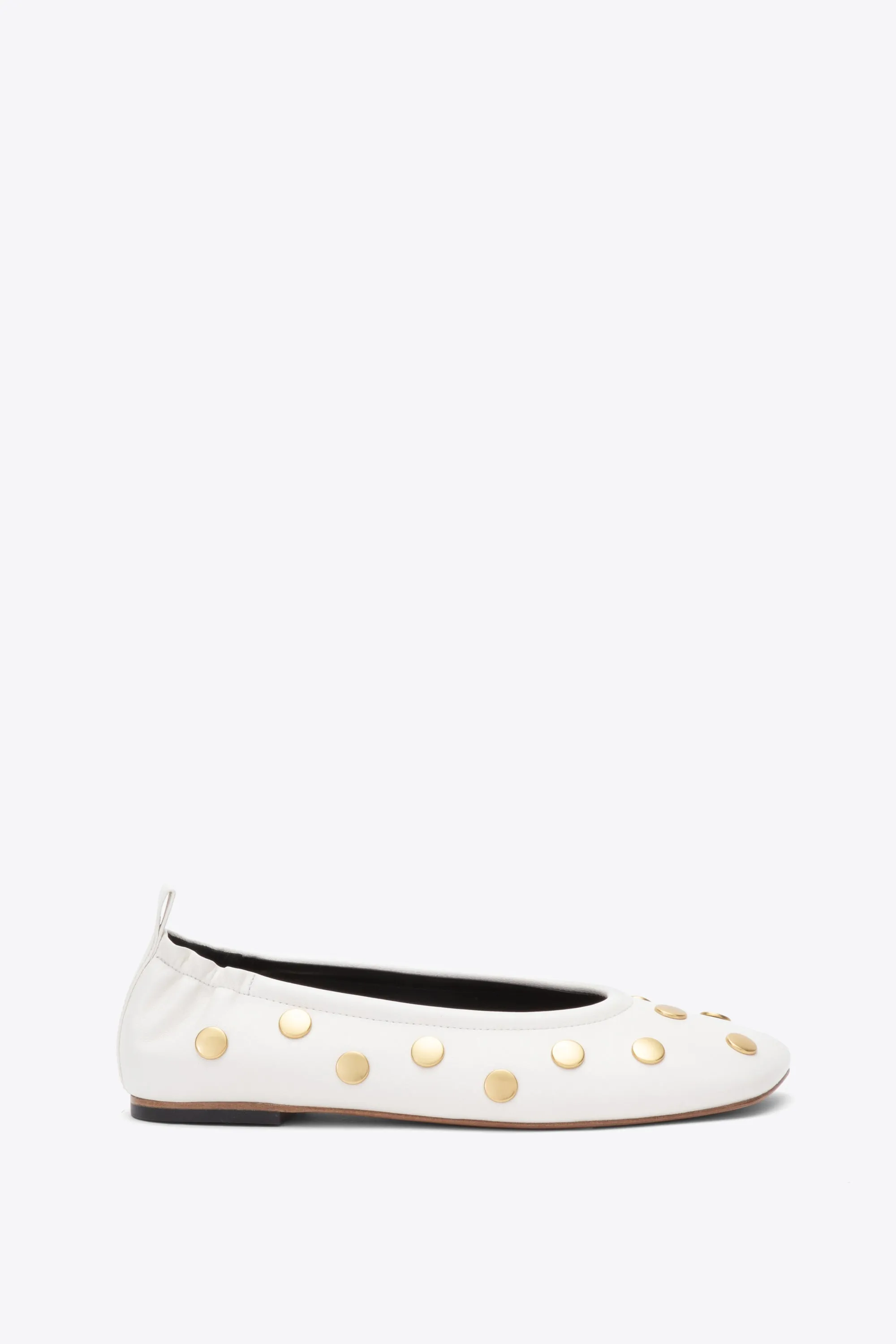 ID Stretch Back Ballerina Flat with Studs