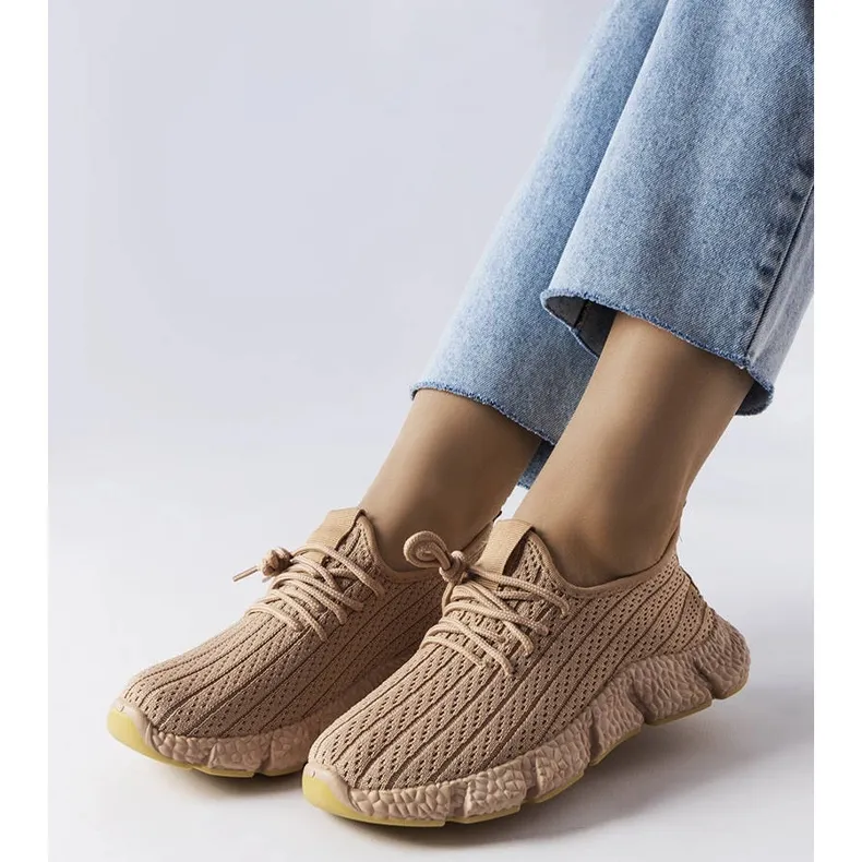 Inna Beige sports sneakers from Élodie