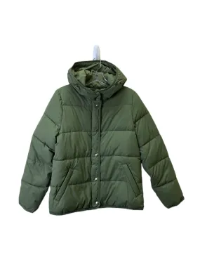 J. Crew Green Puffer Jacket Quilted Size Small.