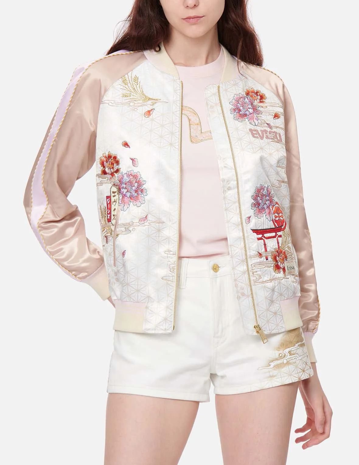 Japanese Painting Embroidery Souvenir Jacket