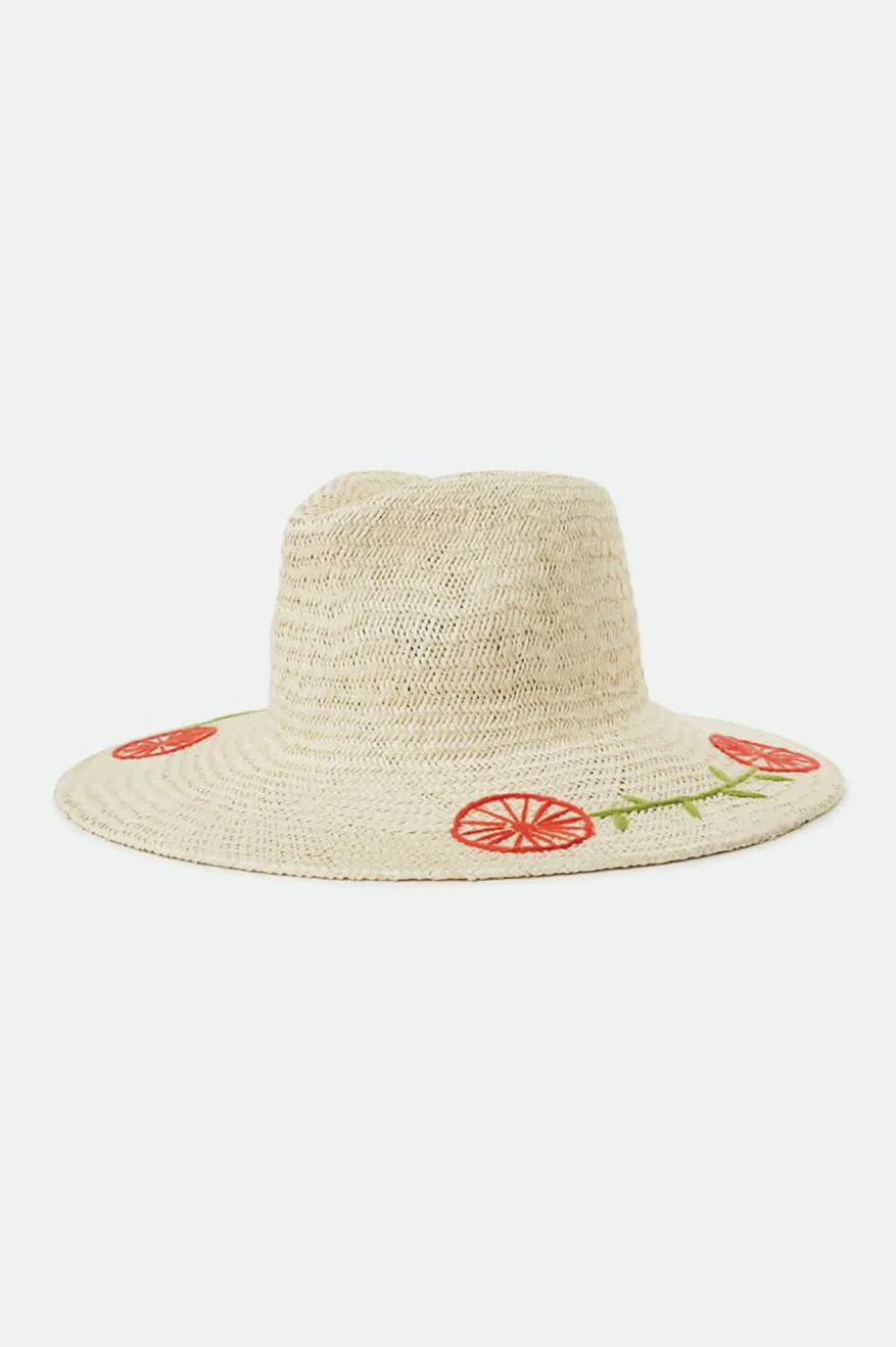 Joanna Embroidered Hat - Tan