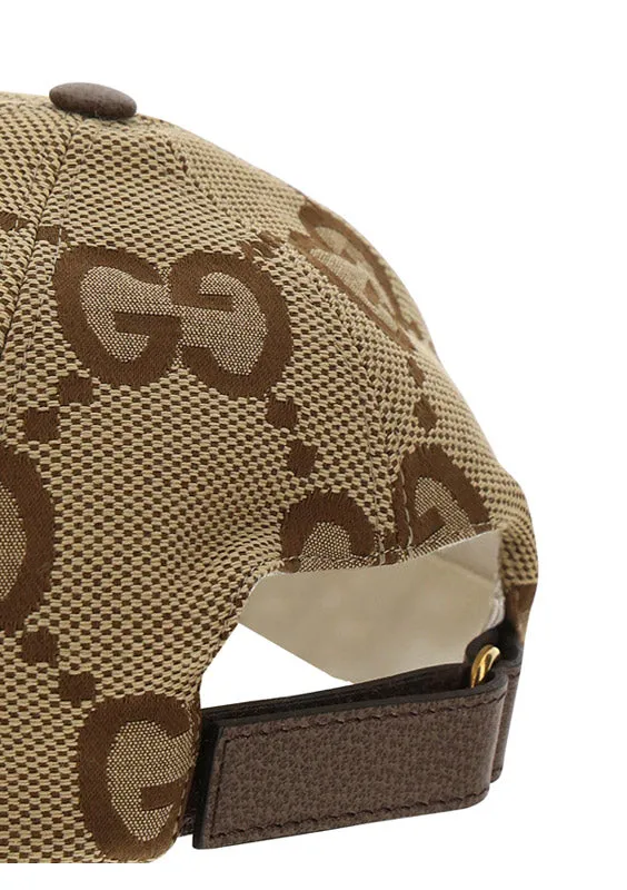 Jumbo GG Canvas Baseball Hat - Camel available for purchase.