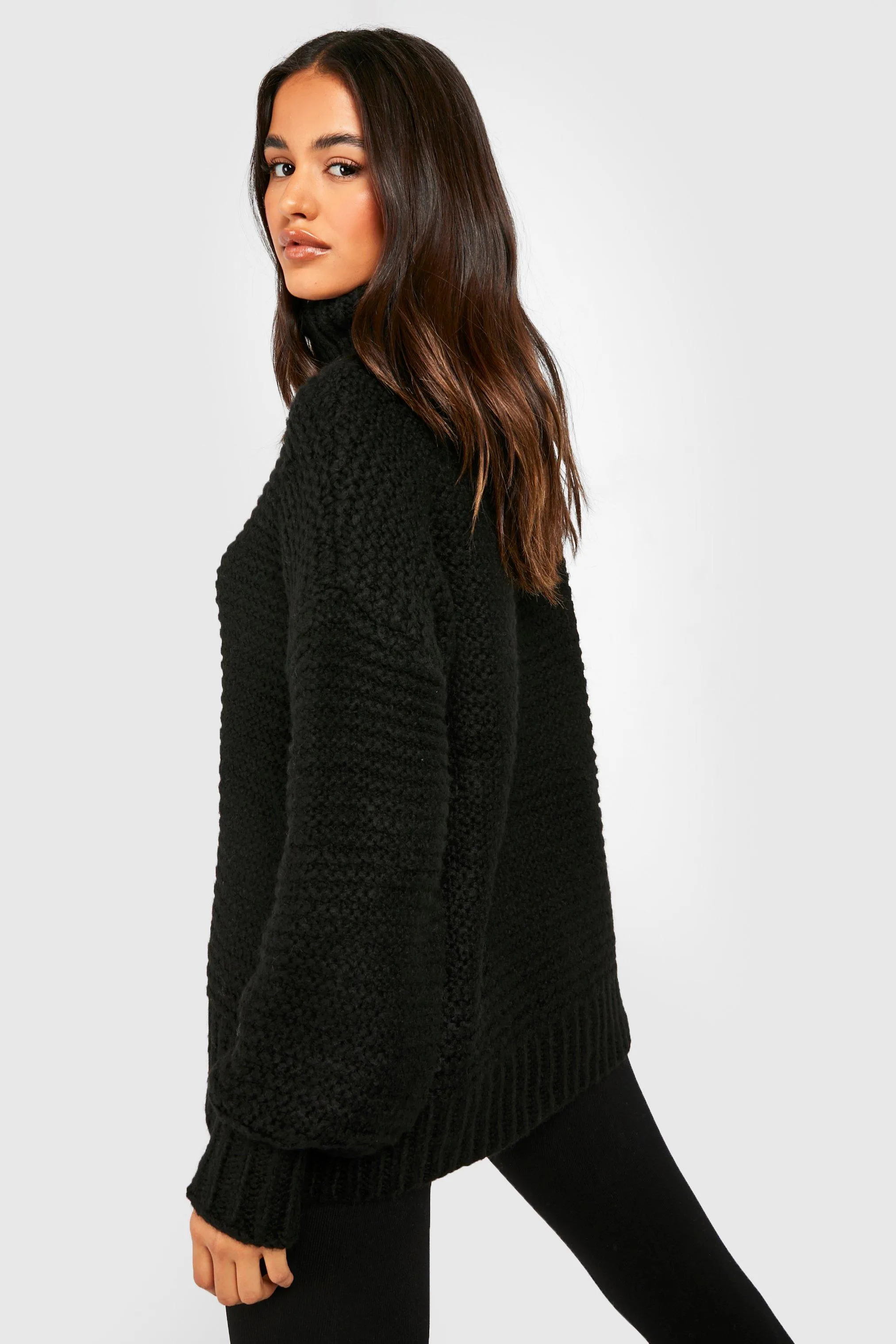 Knit Roll Neck Jumper - Jumpers and Cardigans Collection | boohoo