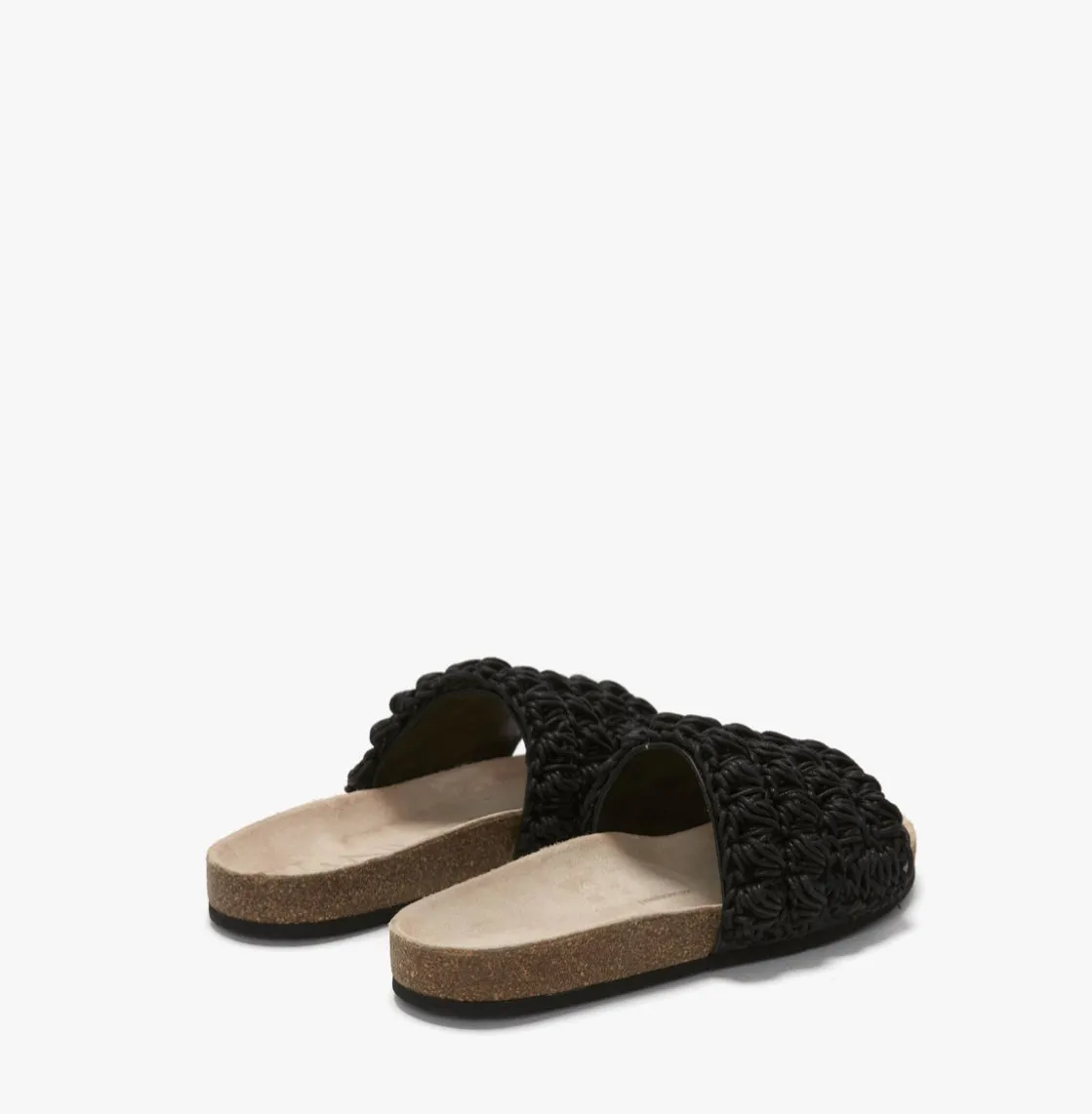 JW Anderson POPCORN SLIDES- Black