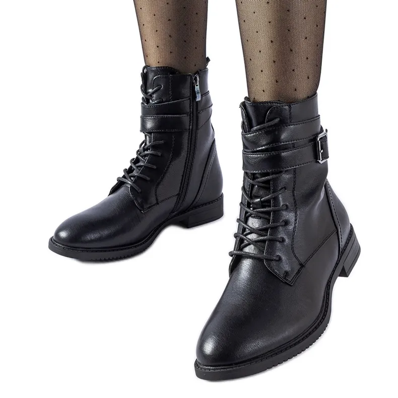 Kalamazoo black patent boots