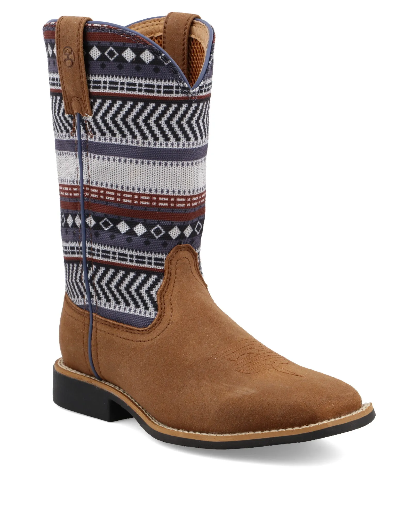 Kids Twisted X Western Cowboy Boot Grey Brown Multicolor