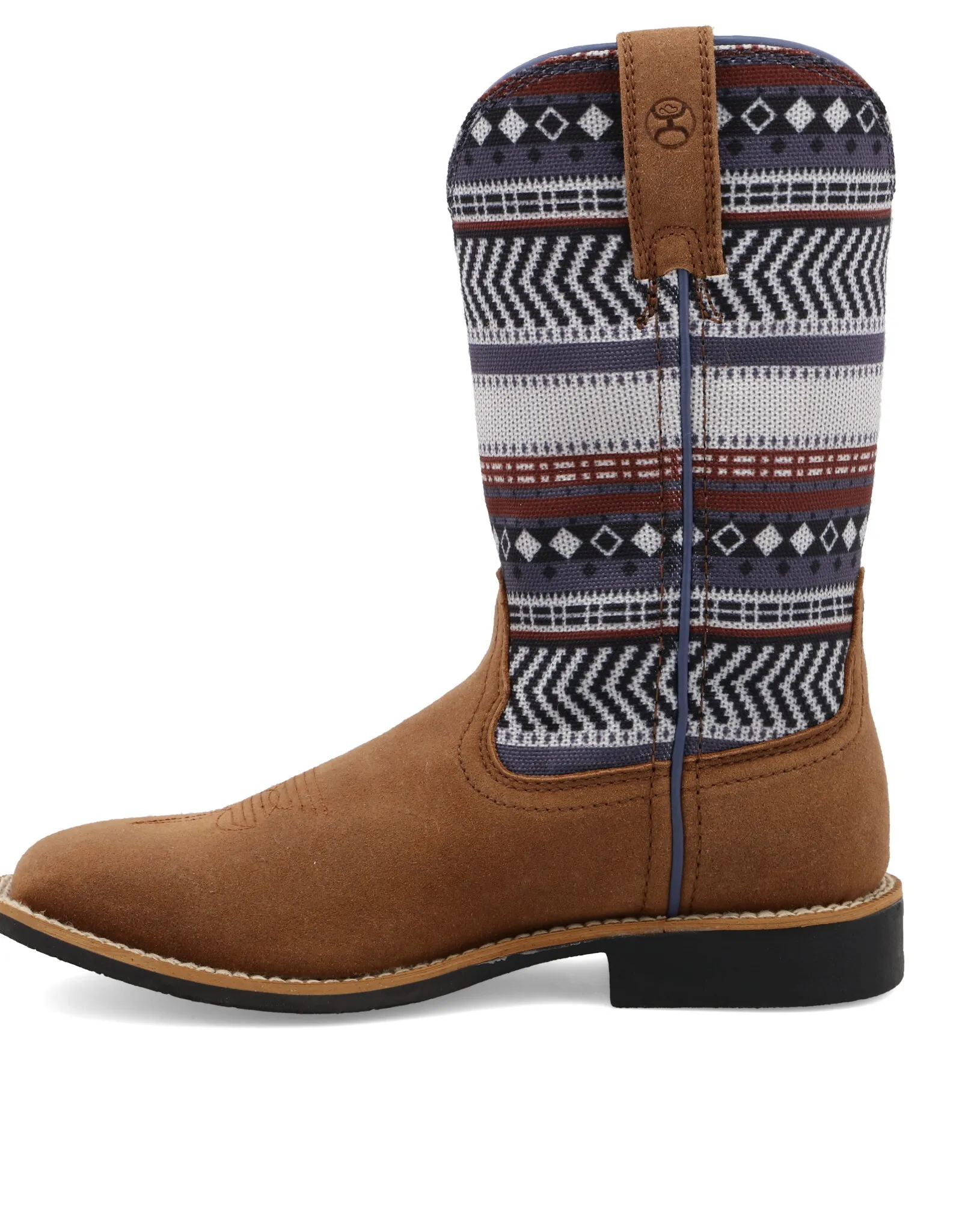 Kids Twisted X Western Cowboy Boot Grey Brown Multicolor