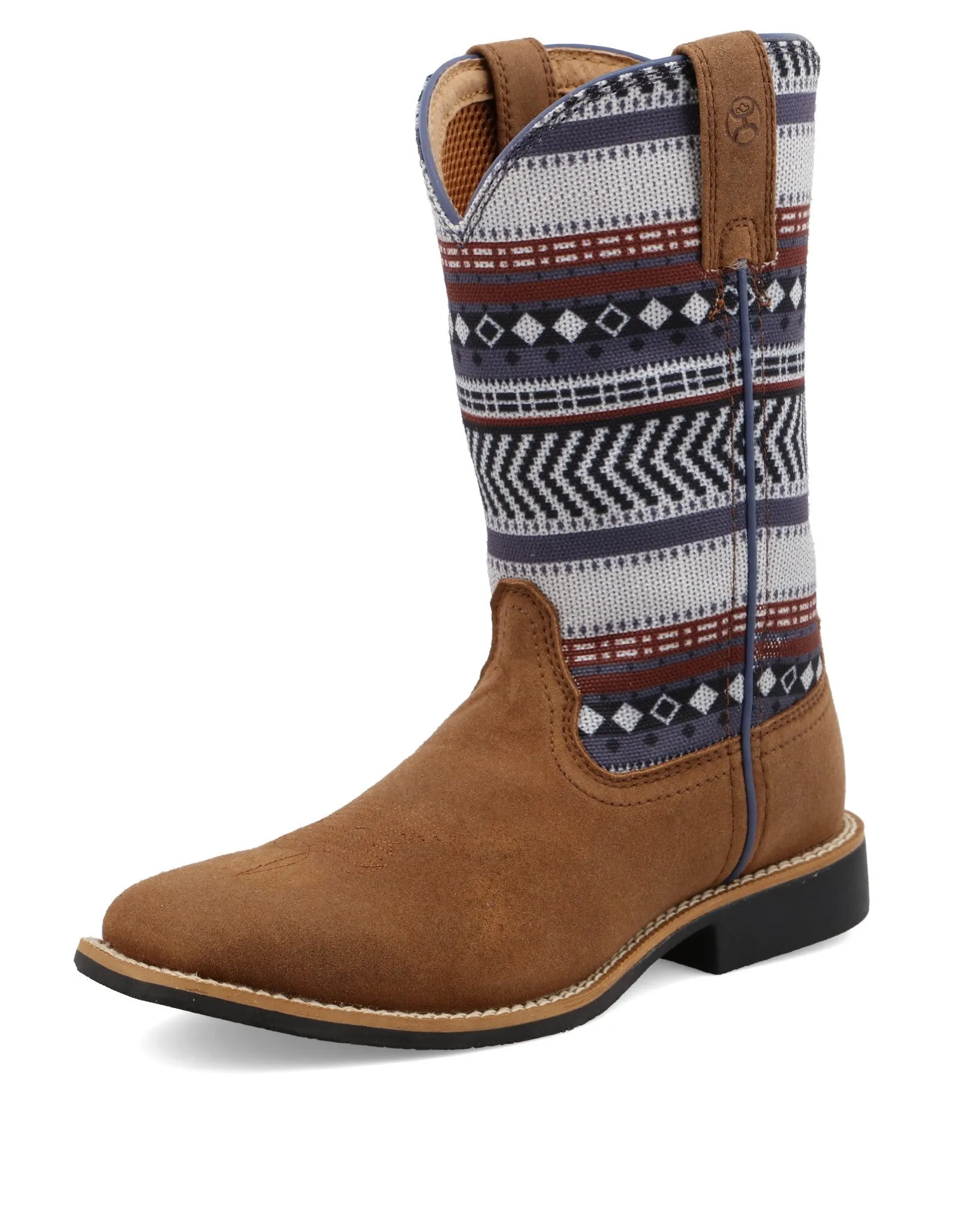 Kids Twisted X Western Cowboy Boot Grey Brown Multicolor