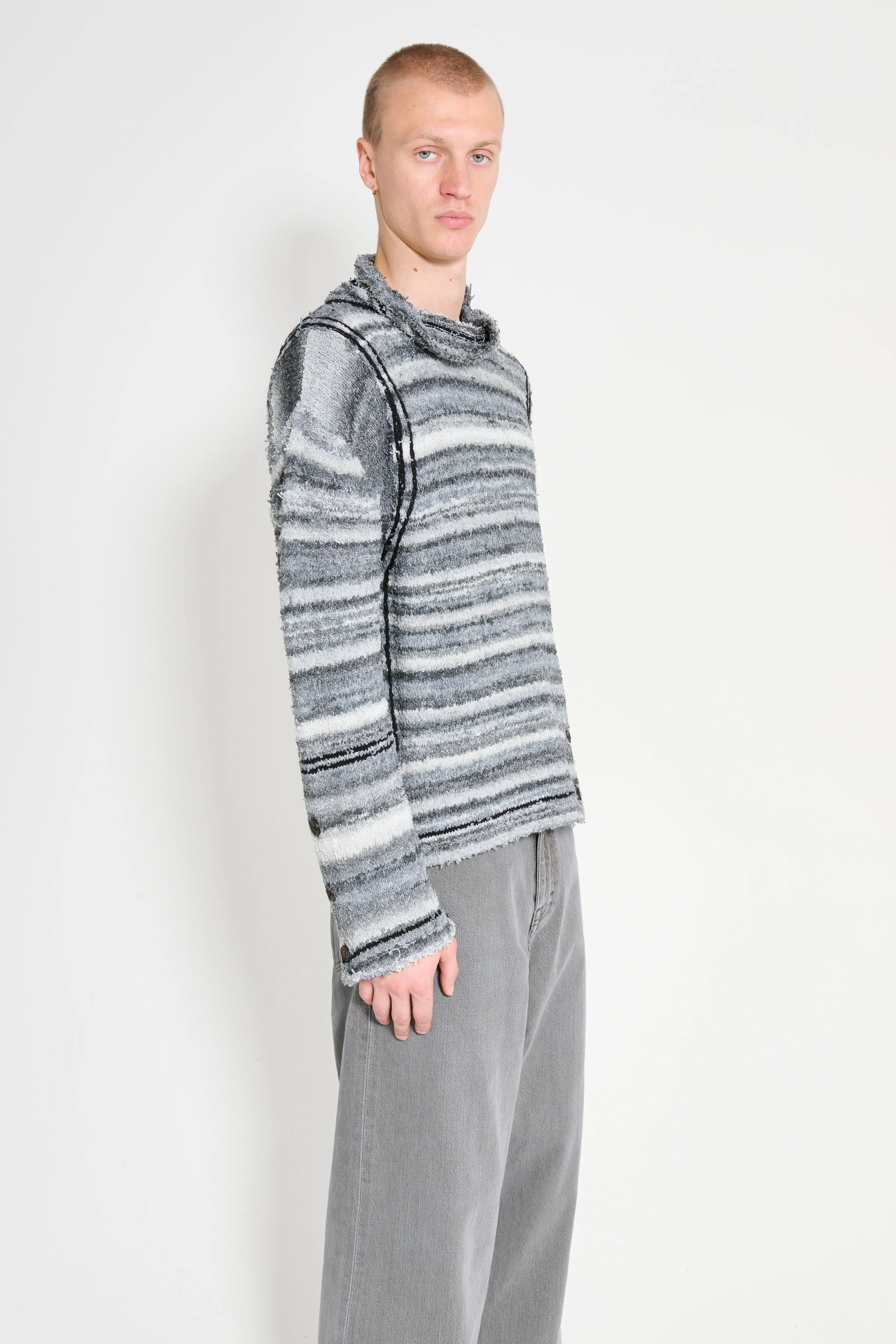 Kiko Kostadinov Scarpitta Knit Grey Mix / Black