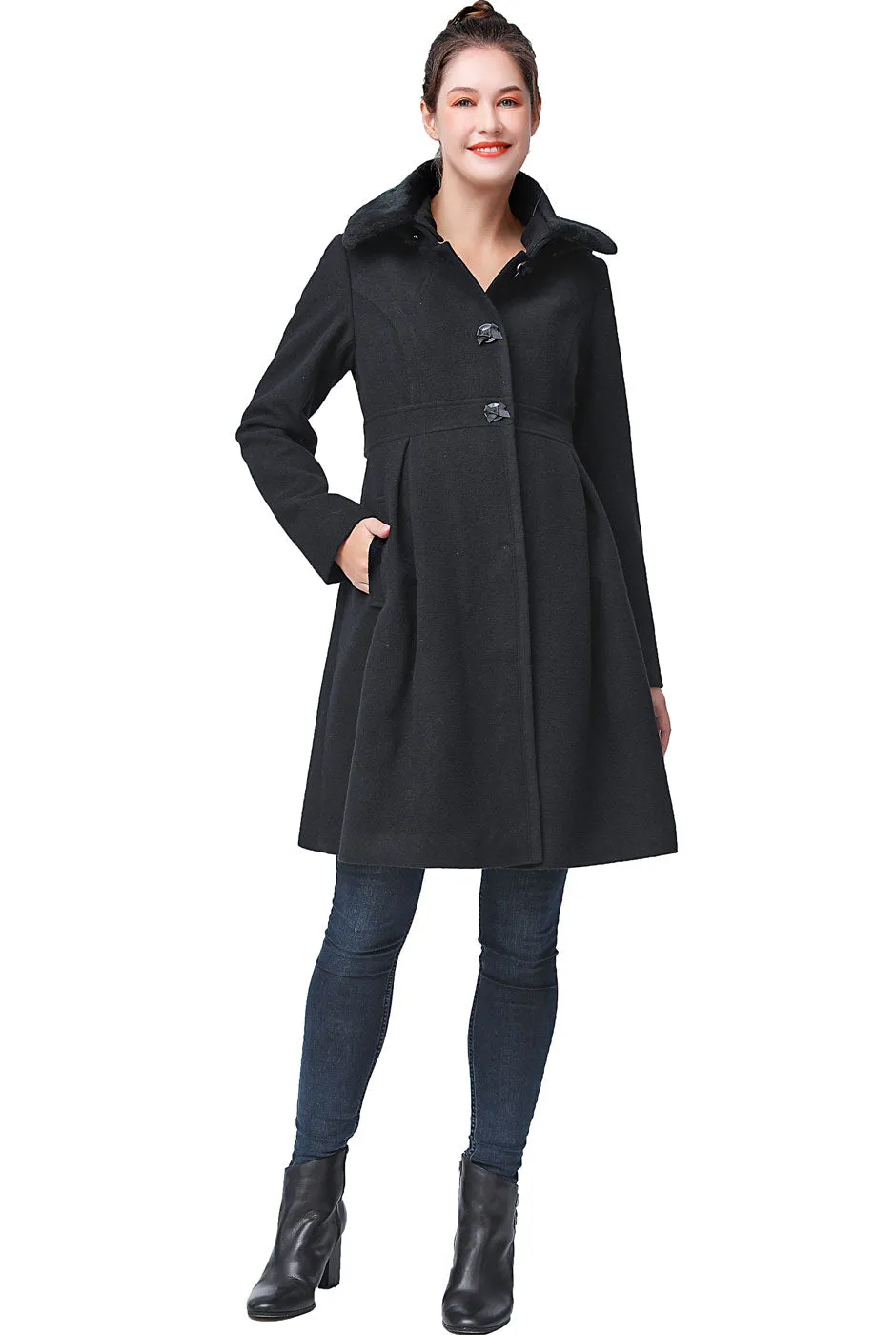 Kimi + Kai Maternity Kimberly Wool Coat