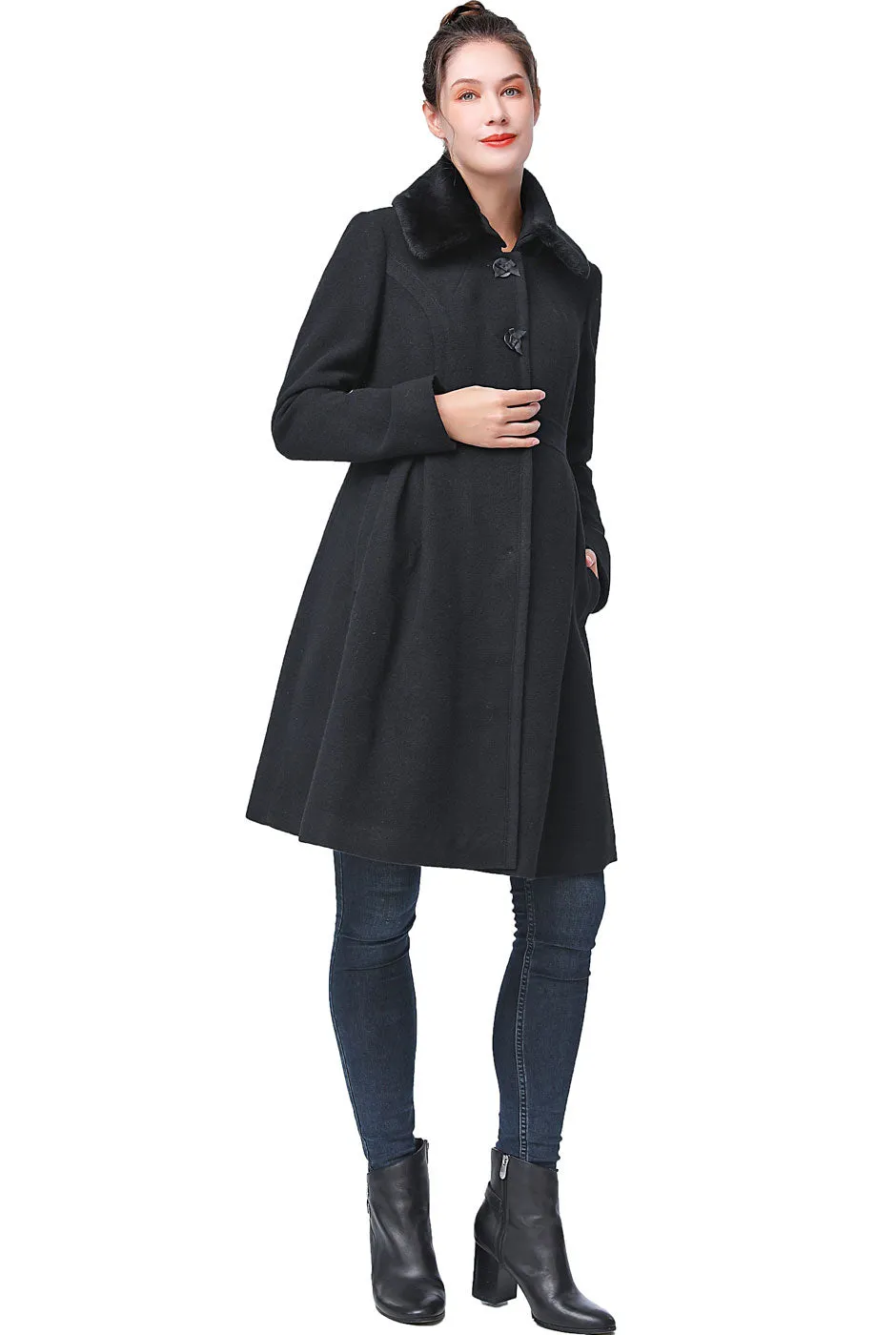 Kimi + Kai Maternity Kimberly Wool Coat