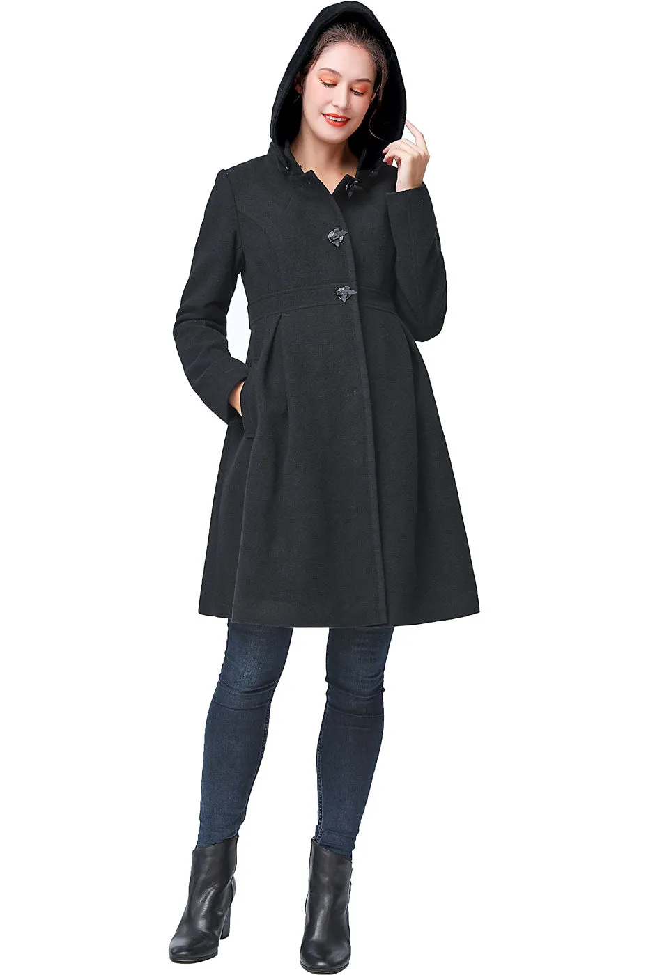 Kimi + Kai Maternity Kimberly Wool Coat