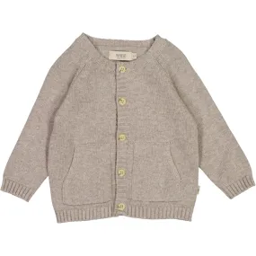 Knit Cardigan Classic - warm grey melange