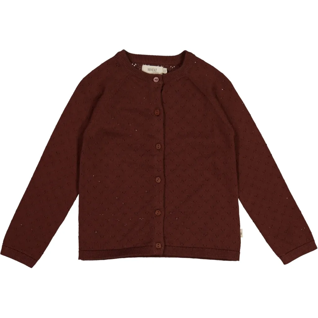 Knit Cardigan Maja - maroon