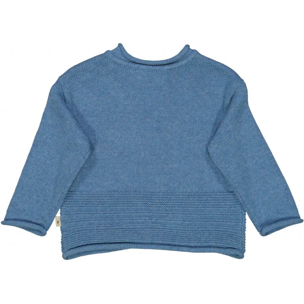 Knit Pullover Gunnar - bluefin melange