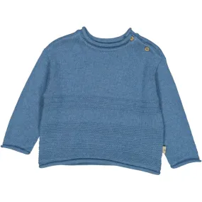 Knit Pullover Gunnar - bluefin melange