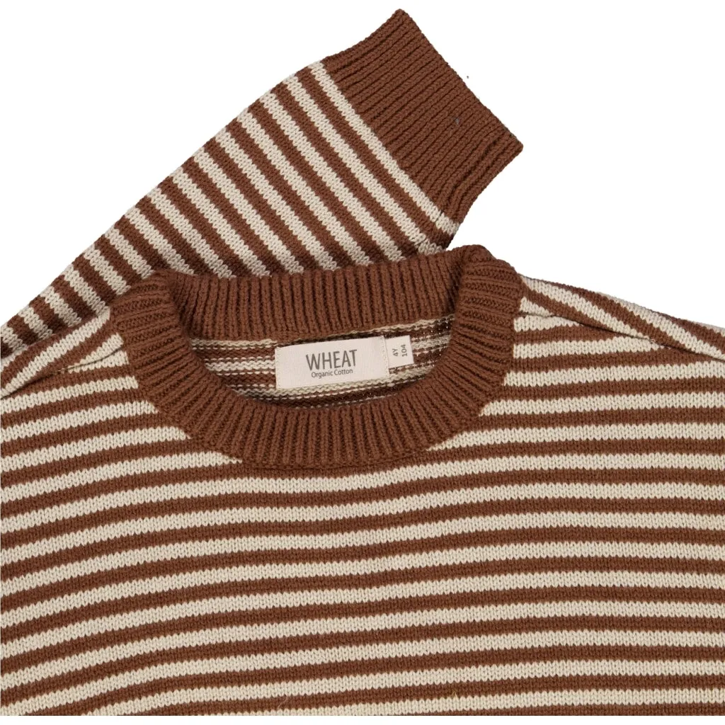 Knit Pullover Morgan - dry clay stripe