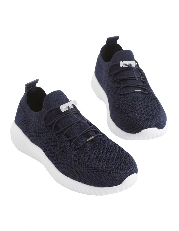 Knit Trainer in Navy