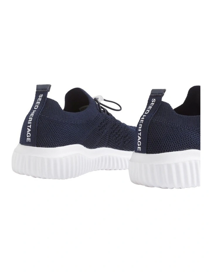 Knit Trainer in Navy