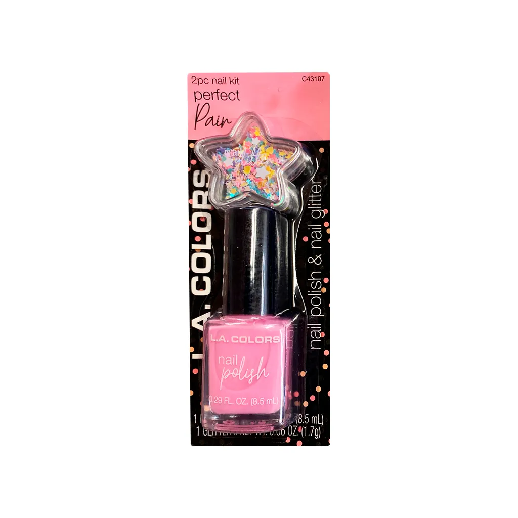 LACOLORS Set de Esmalte Con Glitter Para Uas