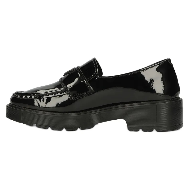 Lacquered Black Filippo DP3930 / 22 BK Moccasins