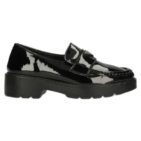 Lacquered Black Filippo DP3930 / 22 BK Moccasins