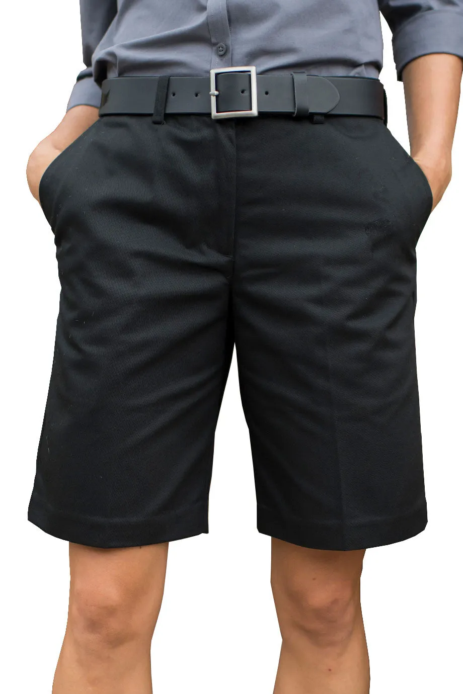 Ladies' Flat Front Short - Navy