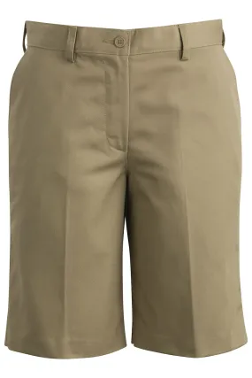 Ladies' Flat Front Short - Tan