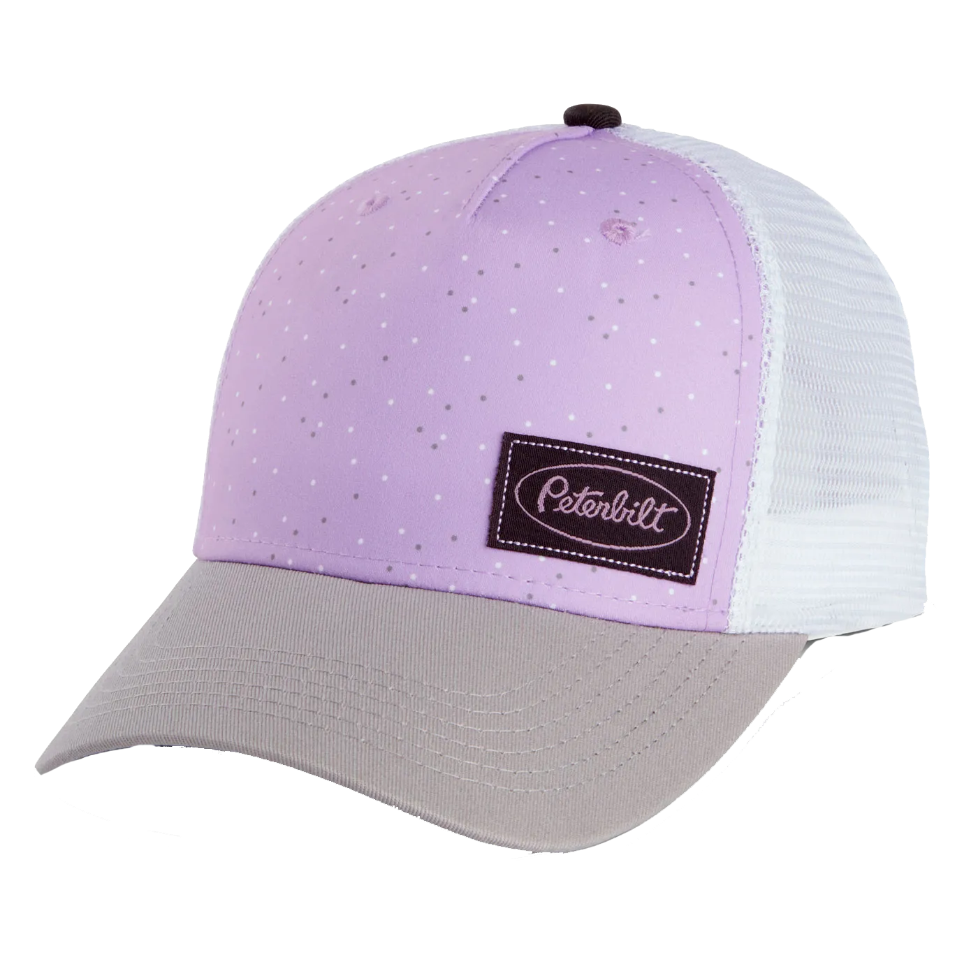 Ladies Lavender Dot Trucker Hat