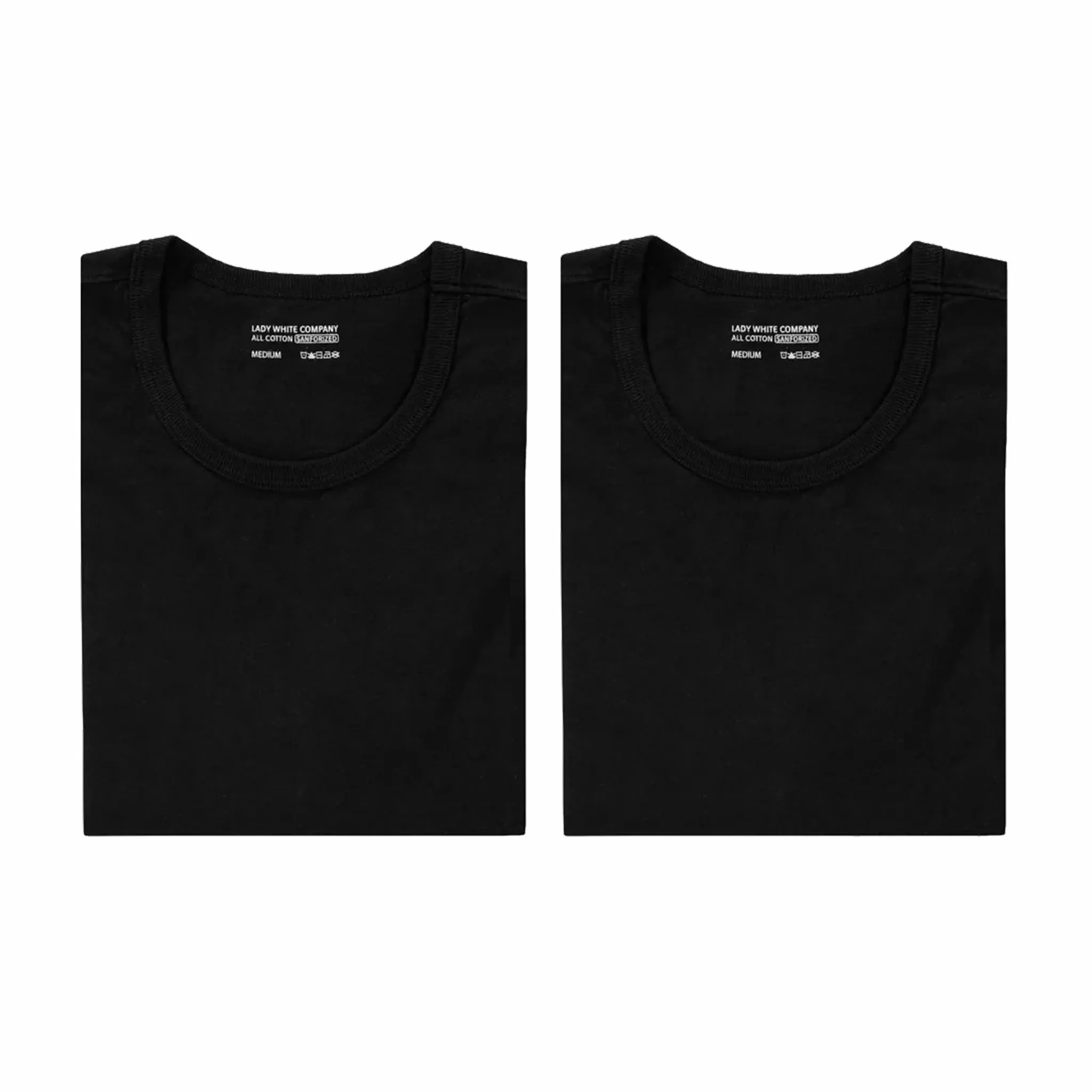 Lady White Co. Black Tubular T-Shirt Bundle 2-Pack