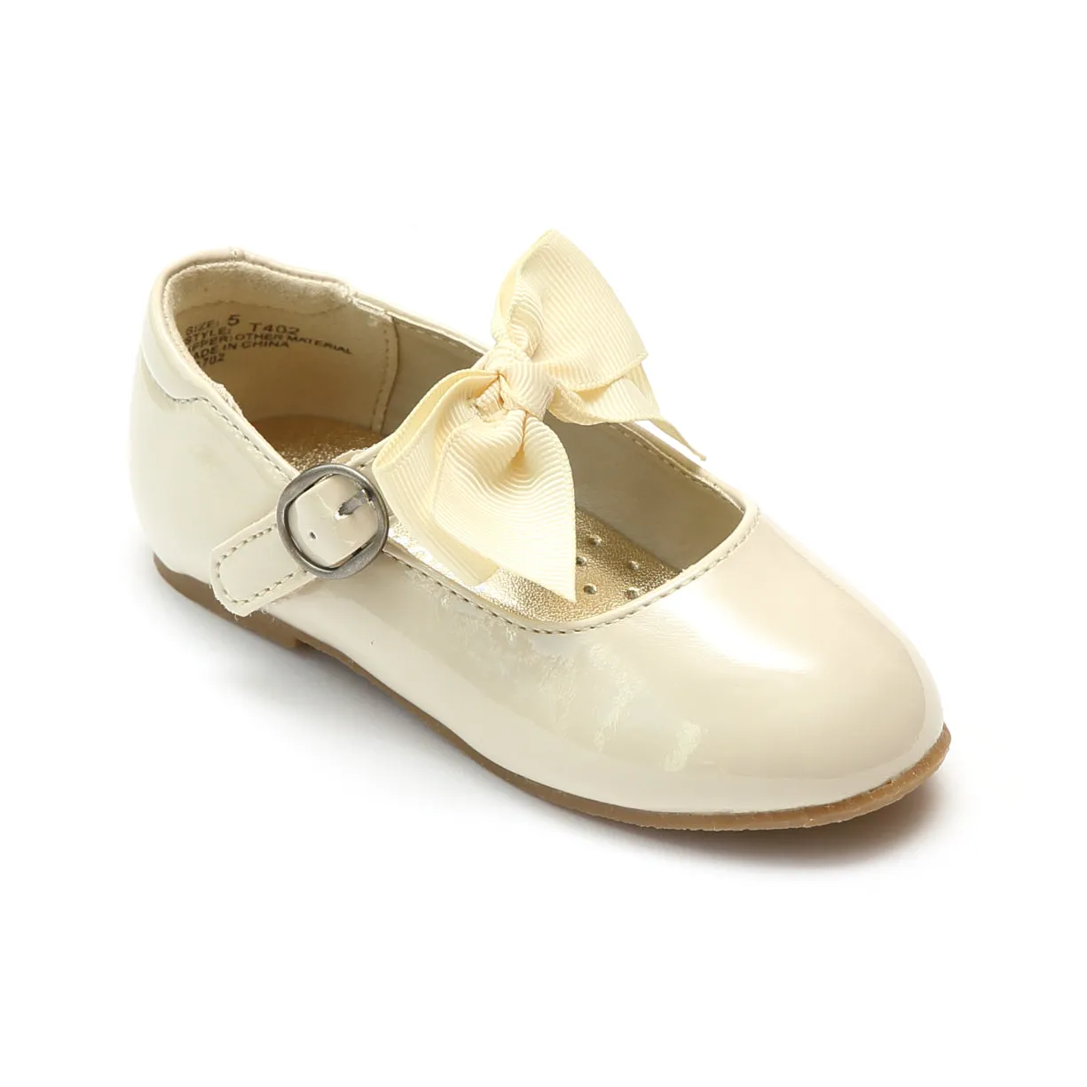 Amour Girls Grosgrain Bow Flat