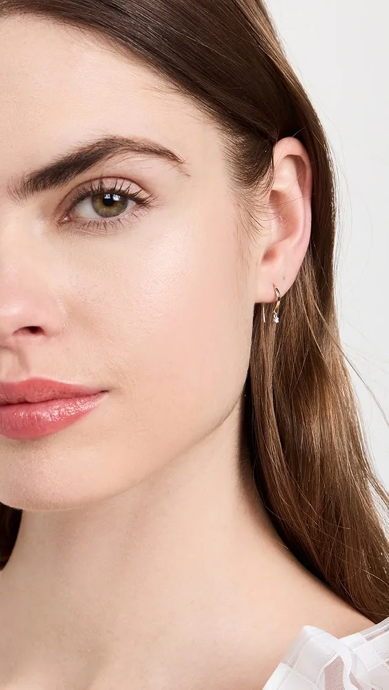 LANA   Mini Flat Hooked Hoops 