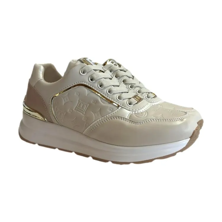 Beige Women's Sneakers by Laura Biagiotti 8404