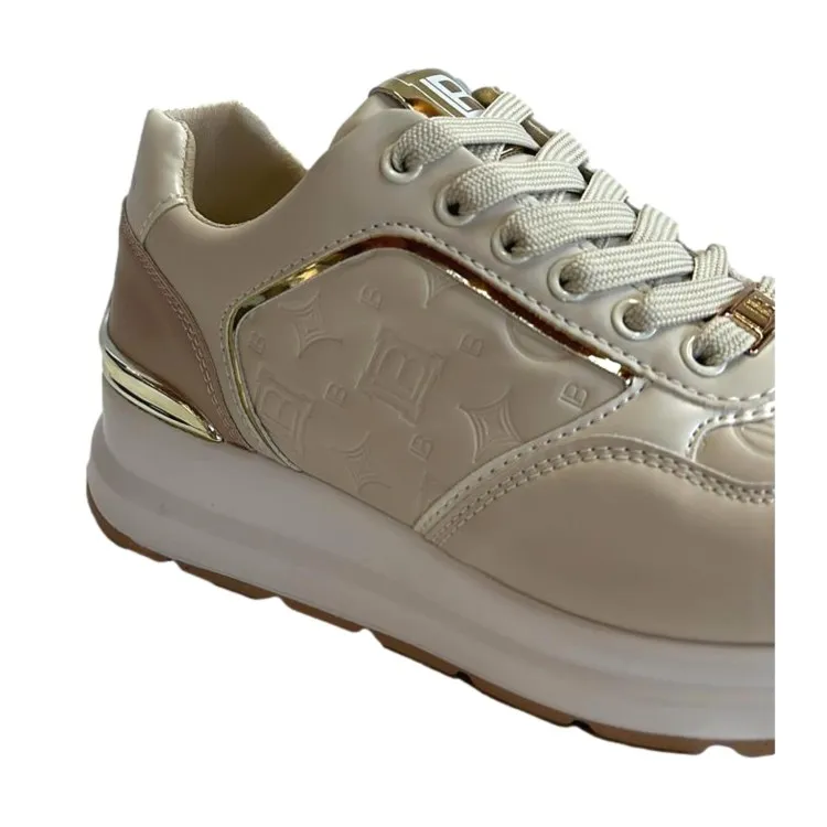 Beige Women's Sneakers by Laura Biagiotti 8404